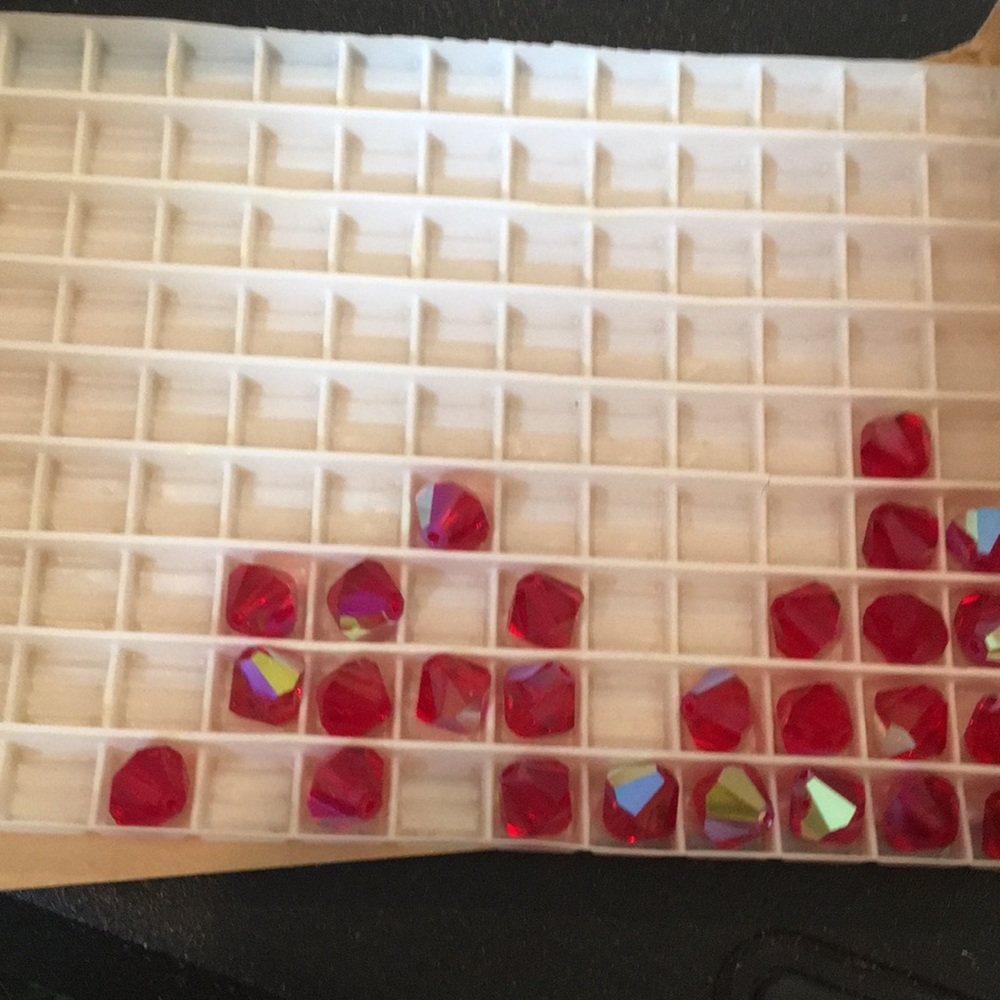 Light Siam beads perfect for jewelry making